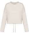 NS429 Native Spirit Ladies Oversized Cropped Sweatshirt Ivory colour image
